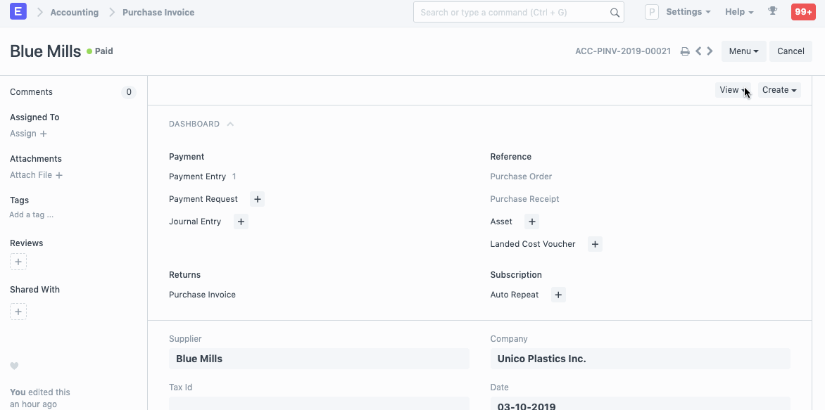 Sales Invoice