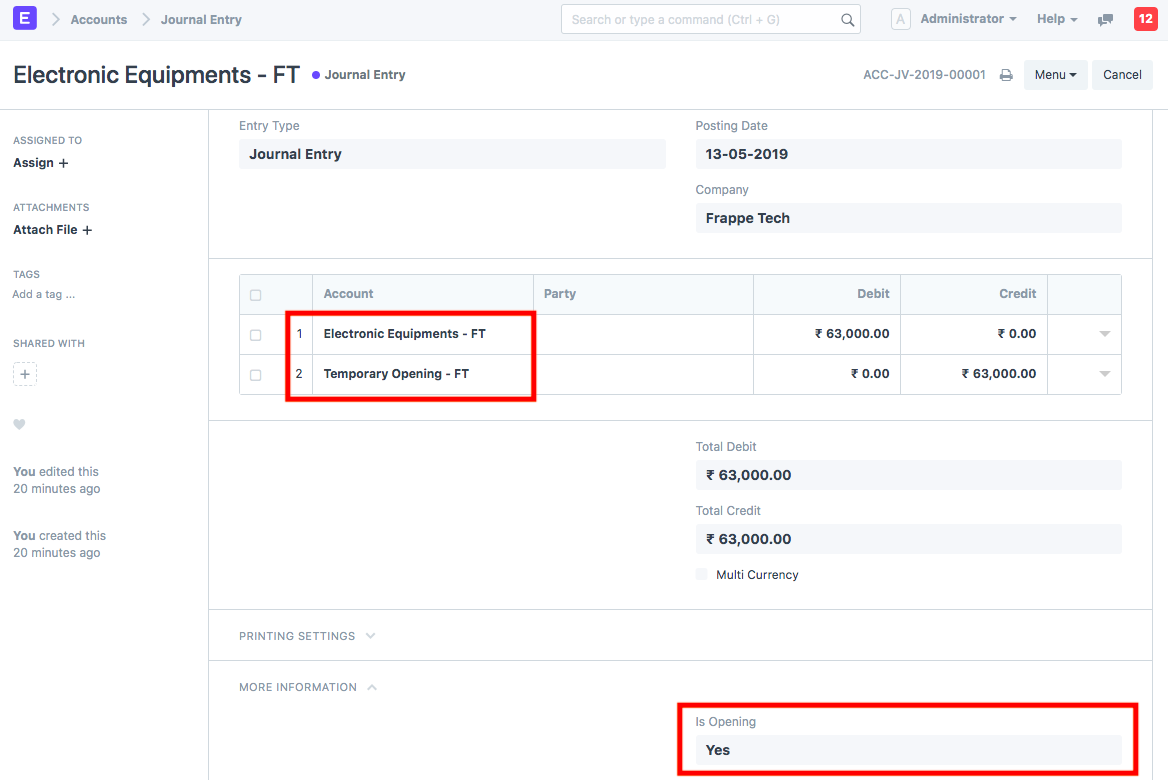 Stock Asset Ledger