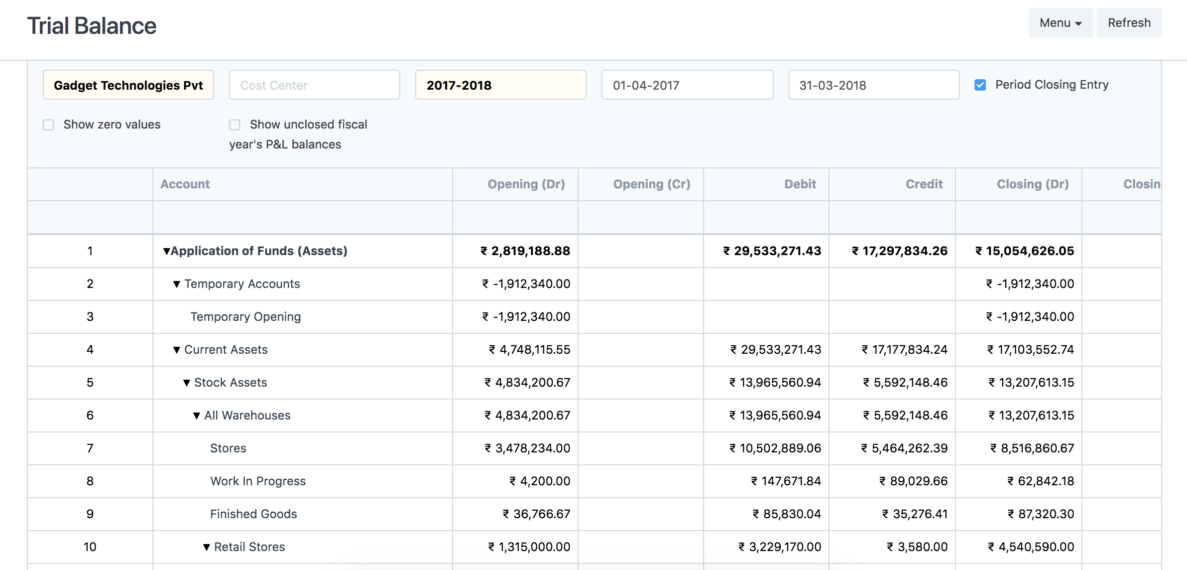 Trial Balance