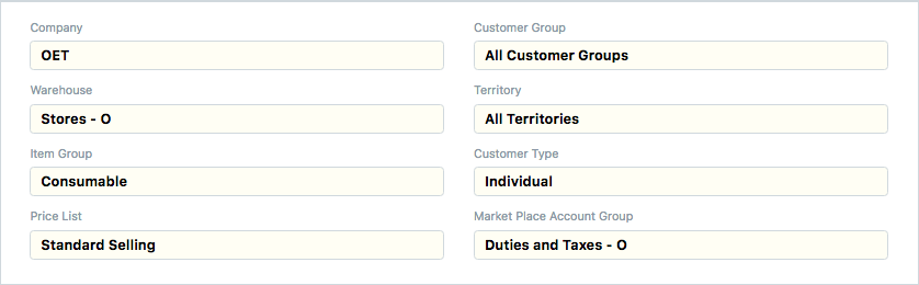 ERPNext Configurations