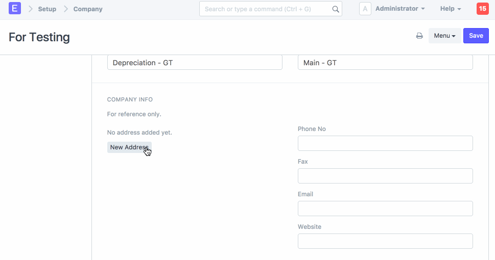 GST in Company