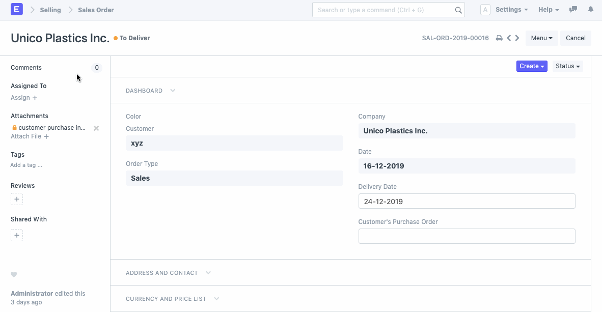 Attachment of Files